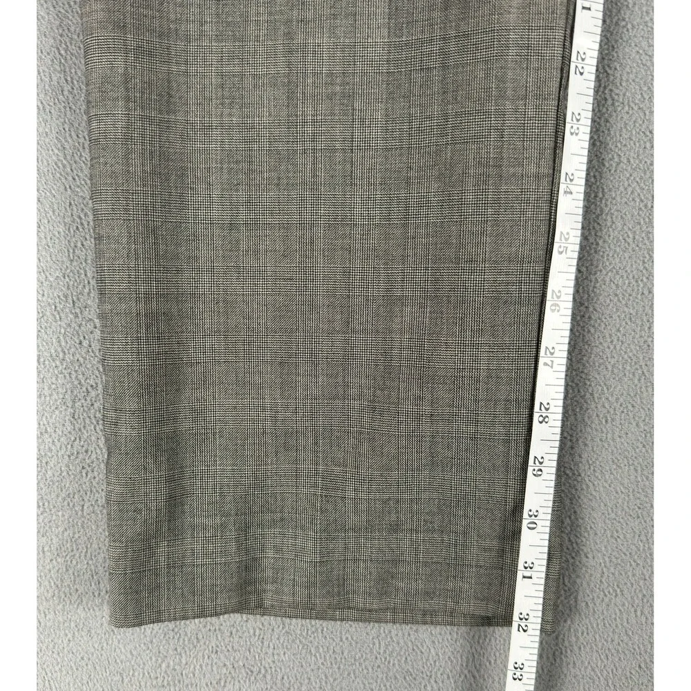 Lauren Ralph Lauren Pants Slacks Mens 33x32 Grey Glen Plaid Wool Old Money
